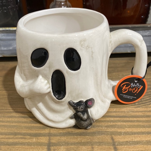 Blue Sky Ghost Mug with Mouse - Picture 1 of 8